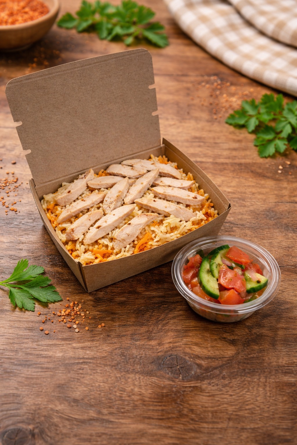 Turkmen Chicken Plov
